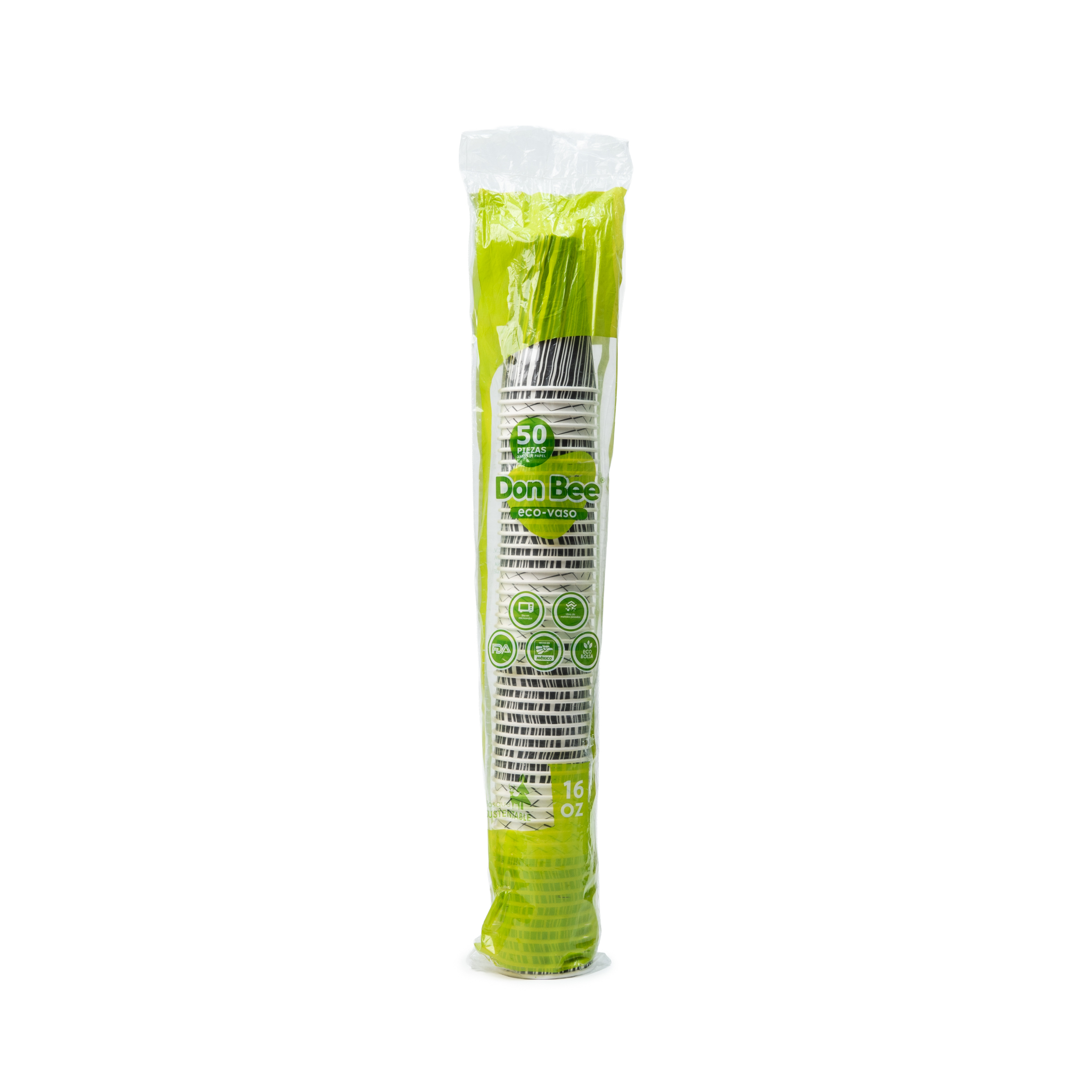 VASO IMP. NEGRO # 16 B.CALIENTE DON BEE 50/20 (1000PZ)
