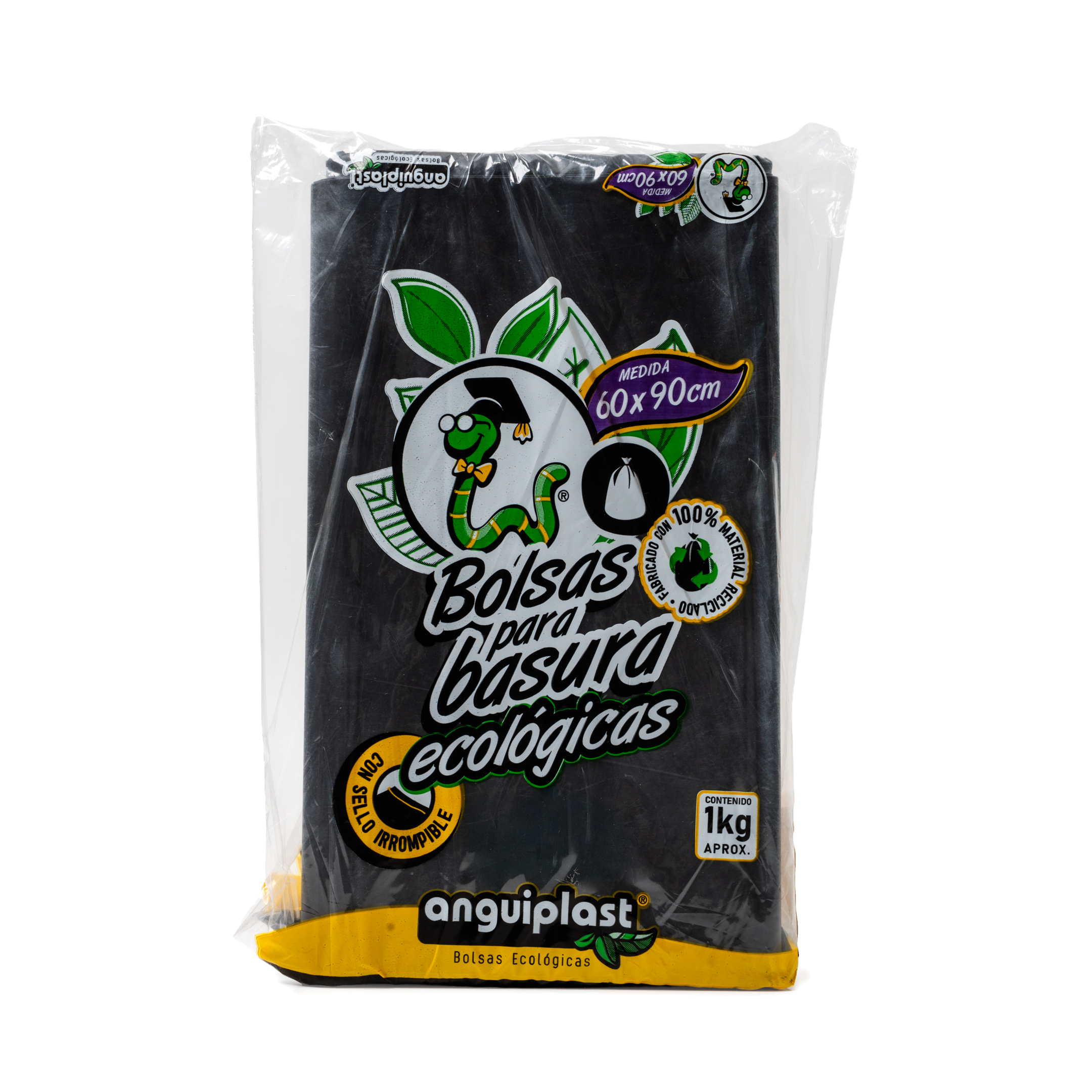 BOLSA KILEADA NEGRA 60X90 ANGUIANO