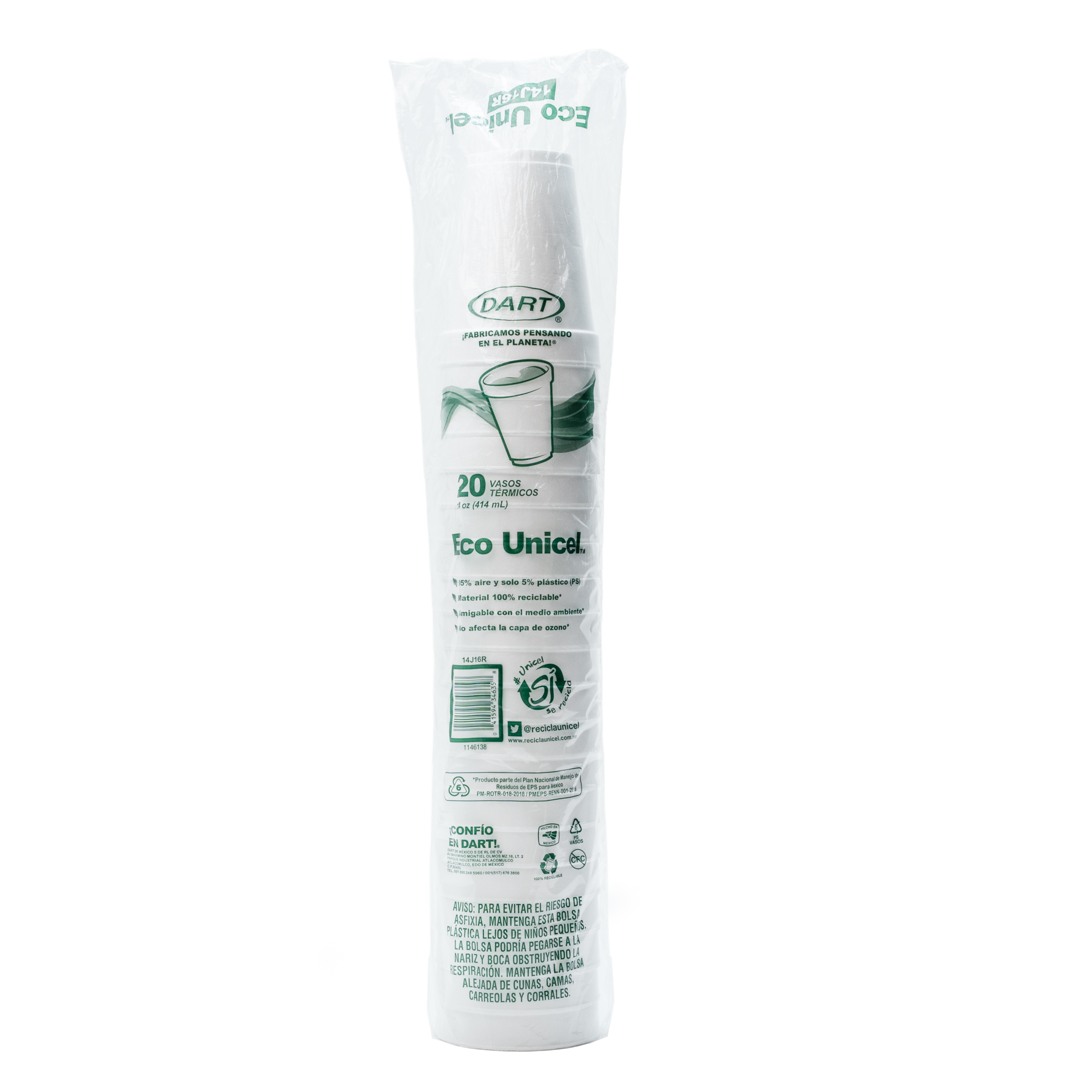 VASO DART # 14 C/1000 (50/20)