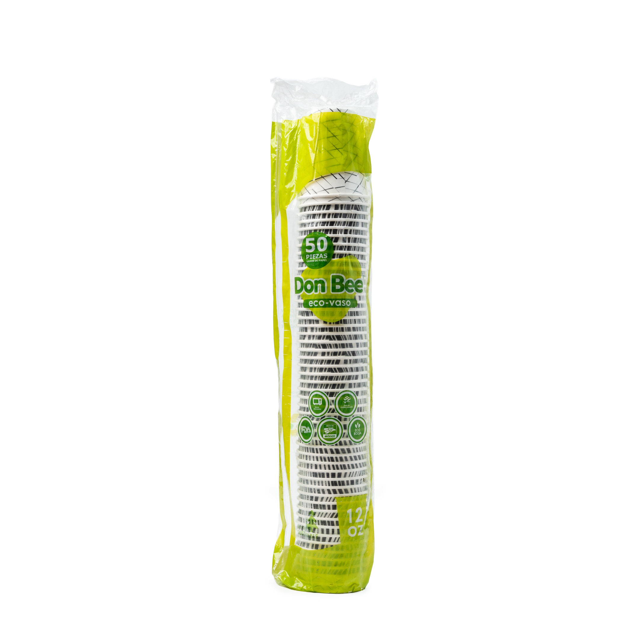 VASO IMP. NEGRO # 12 B.CALIENTE DON BEE 50/20 (1000PZ)