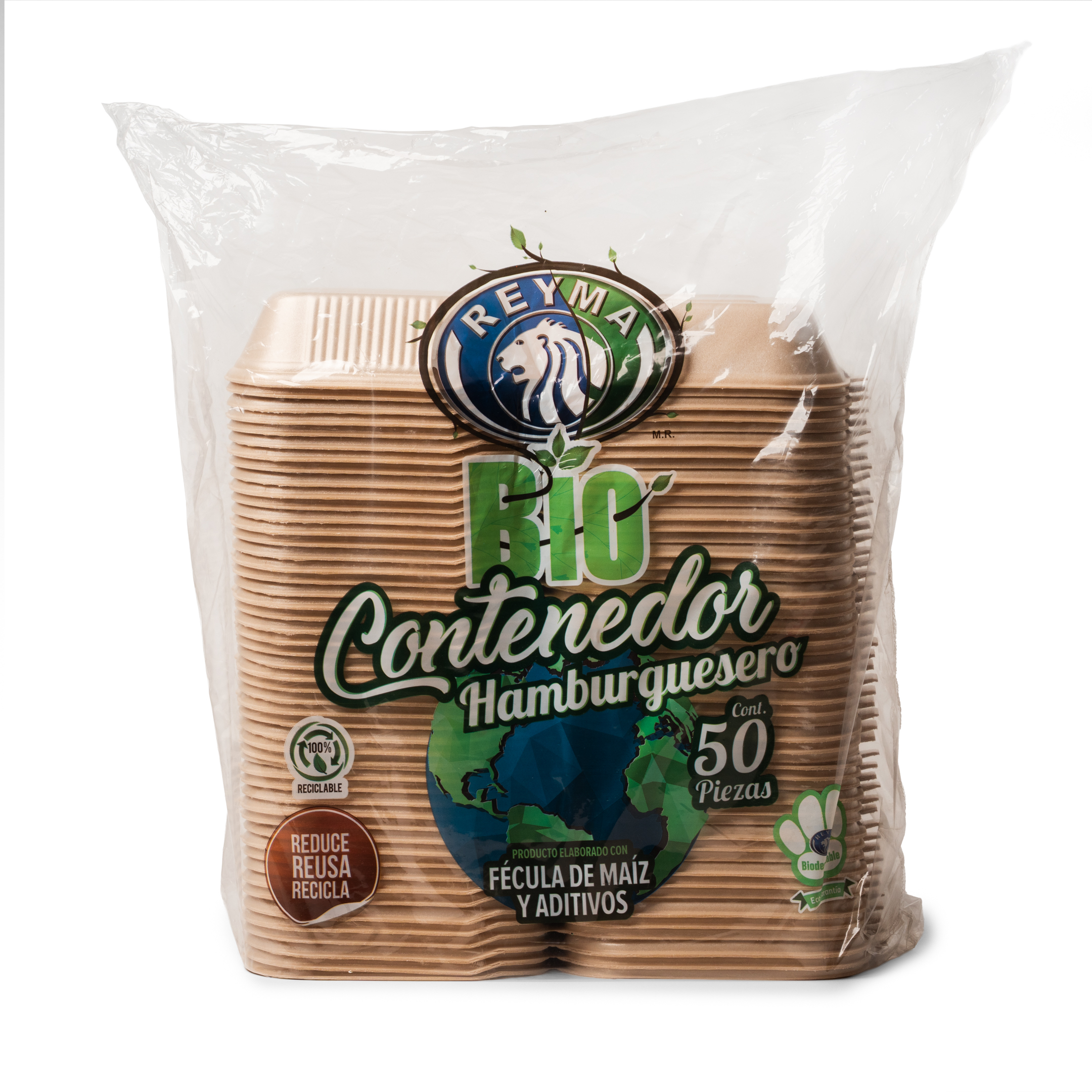 CONTENEDOR HAMBURGUESERA BIO-REYMA (10/50)