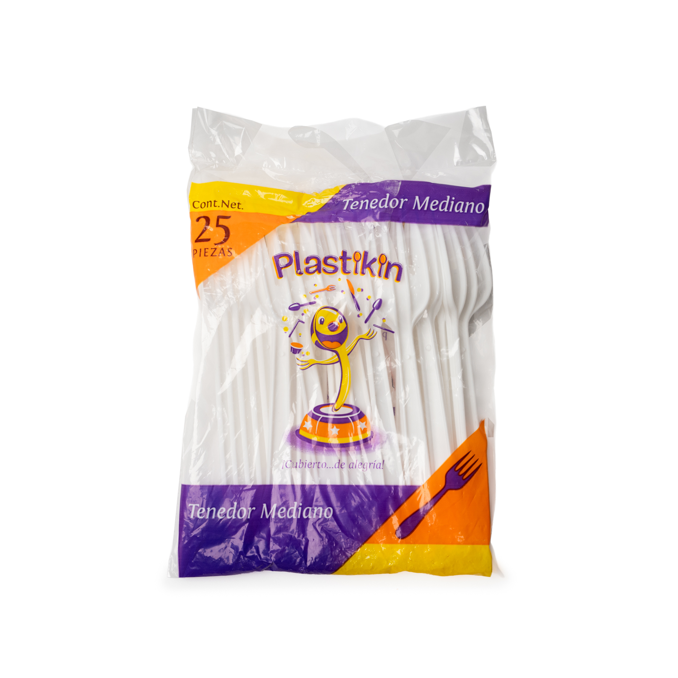TENEDOR MEDIANO PLASTIKIN C/1000 PZA