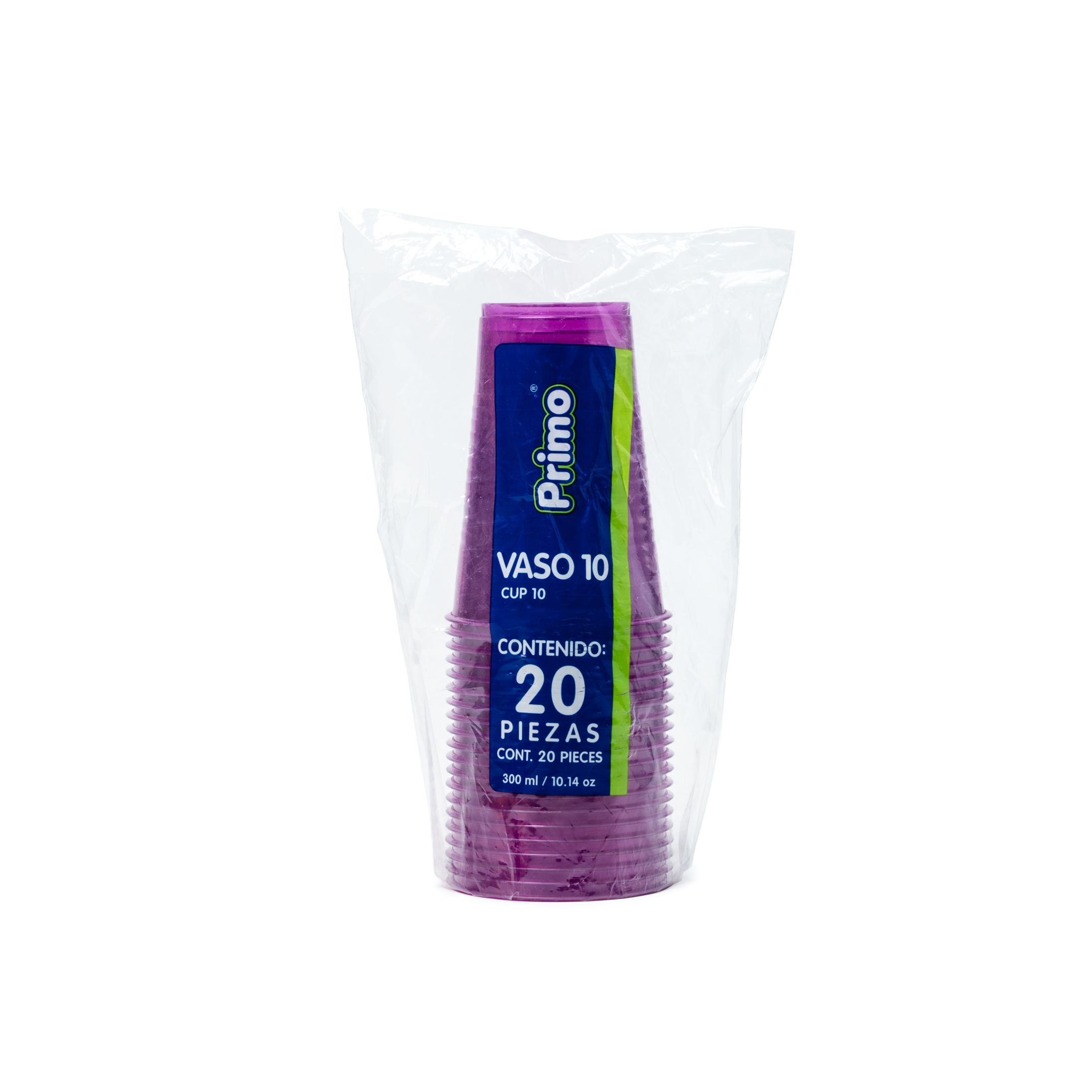 VASO # 10 MORADO NEON PRIMO 20/20 (400)