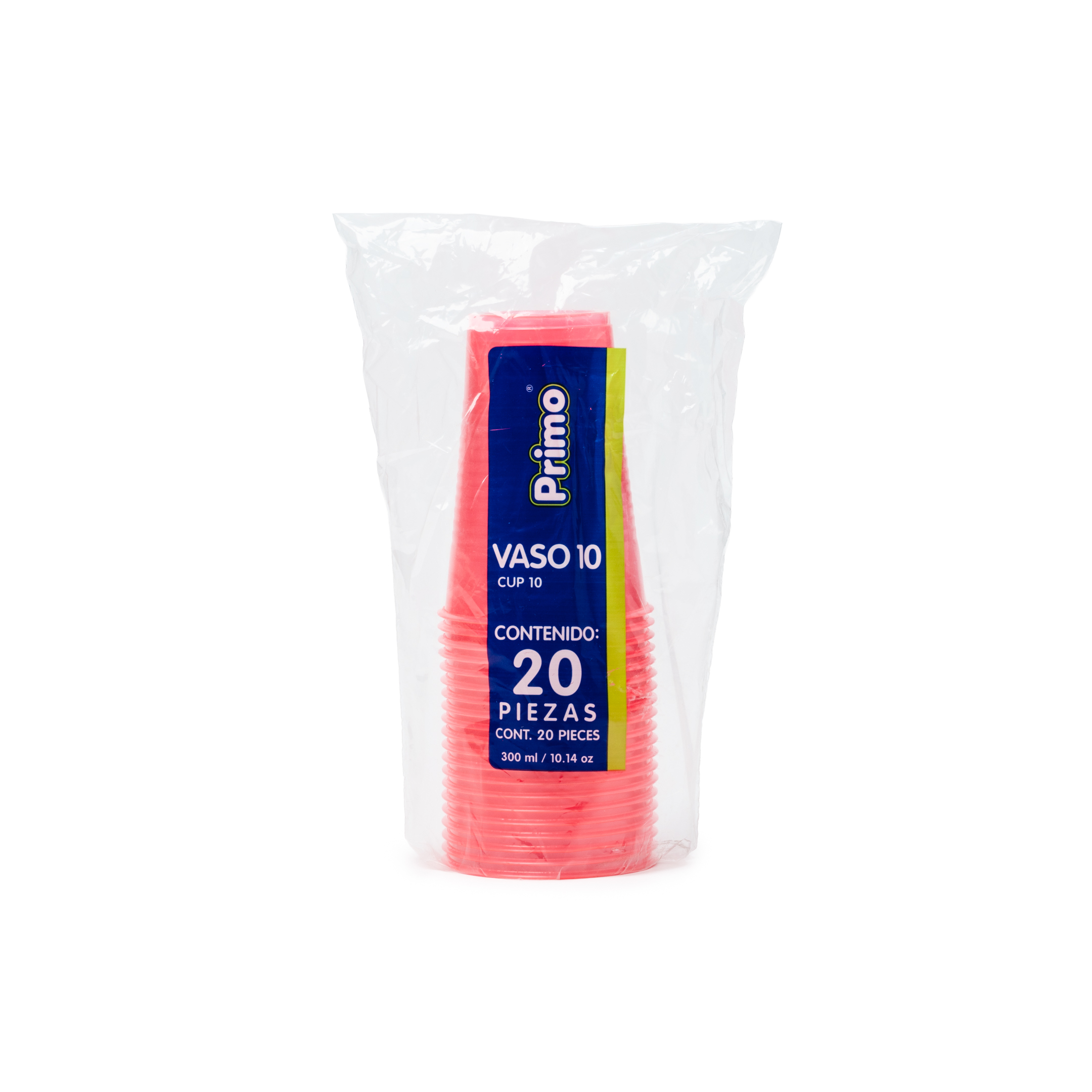 VASO # 10 ROSA NEON PRIMO 20/20 (400)