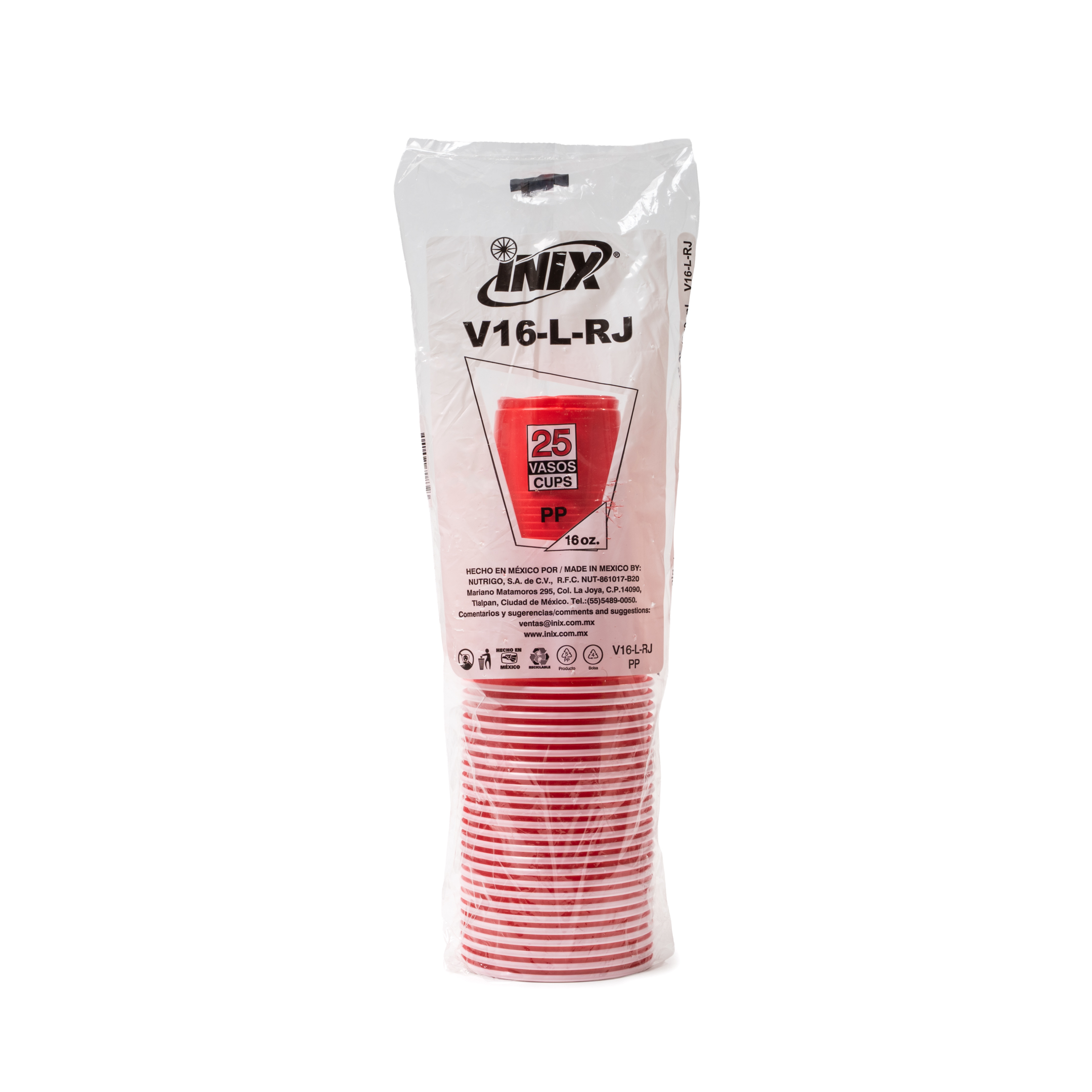 VASO BICOLOR INIX # 16 oz  C/1000