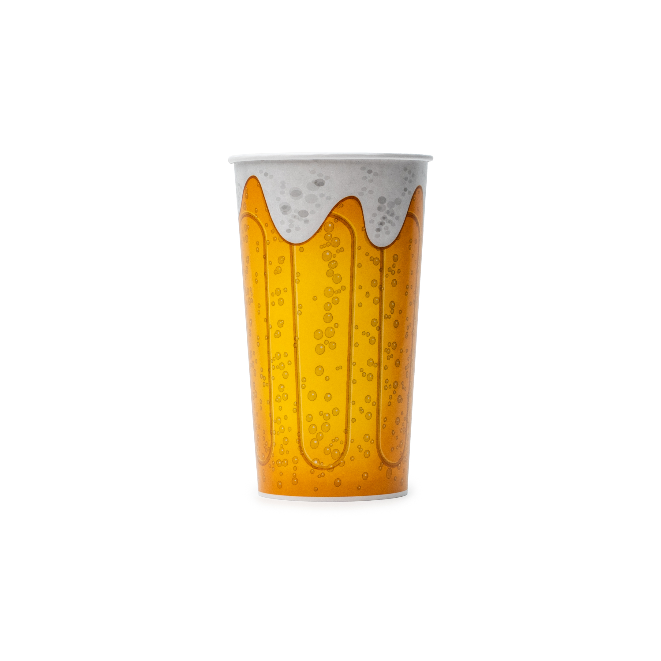 VASO DE PAPEL  CERVECERO AMARILLO DART  C/500 PZ (20/25)
